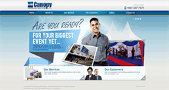 Desktop Screenshot of mrcanopyexhibition.com